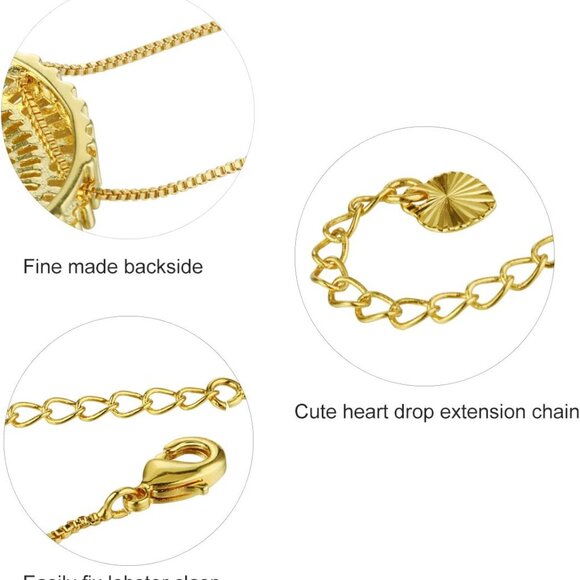 A-Z Alphabet Pendant Necklaces Charms Women Initial Letter Chain Necklace 4 Colo - Picture 5 of 5